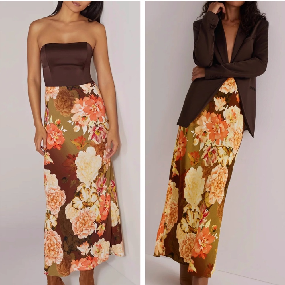 NEW Favorite Daughter Favorite Midi Skirt - Sienna Floral